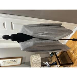 Theory Gray Open Front Cardigan Sweater Size Small